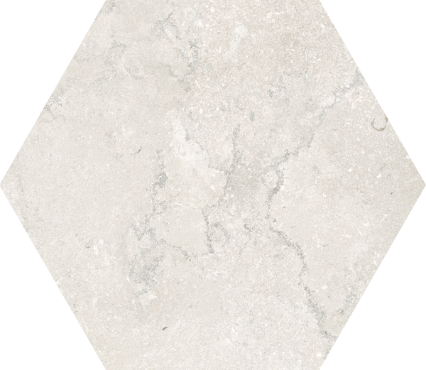 Portland Stone Mosaic Sand Hex Porcelain face variation - Ace Premium Richmond BC