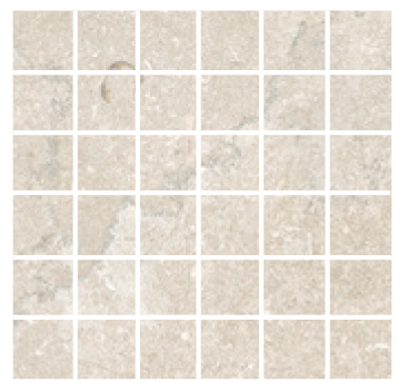 Portland Stone Mosaic Taupe Mos Porcelain face variation - Ace Premium Richmond BC