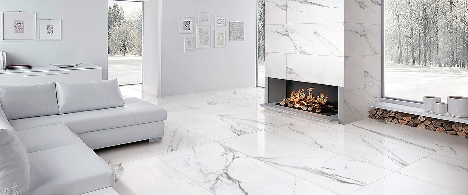 Carrara Mosaic at Ace Premium Tile & Stone Richmond BC