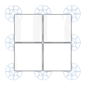adjustable height pedestals - support